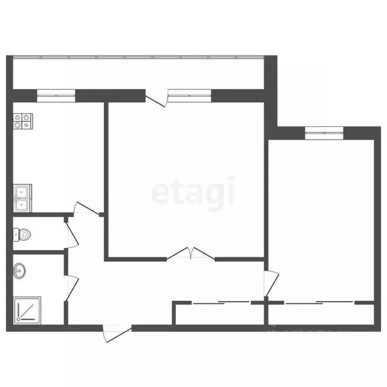 2-к кв. Тюменская область, Тюмень Широтная ул., 148к1 (47.7 м) - Фото 0