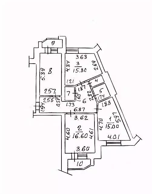 3-к кв. Чувашия, Чебоксары ул. Юрия Гагарина, 35 (85.7 м) - Фото 1