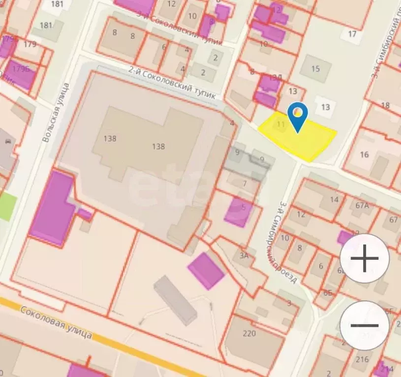 Участок в Саратовская область, Саратов проезд 3-й Симбирский, 11 (5.41 ... - Фото 2