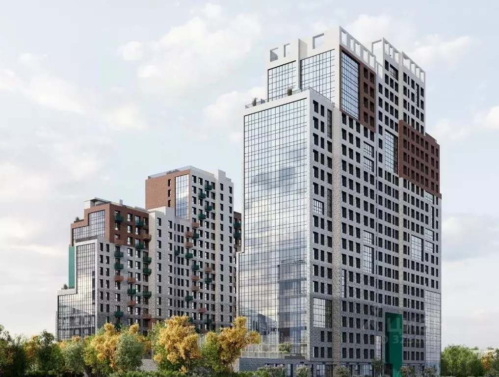 2-к кв. Татарстан, Казань 1712 жилой комплекс (62.7 м) - Фото 2