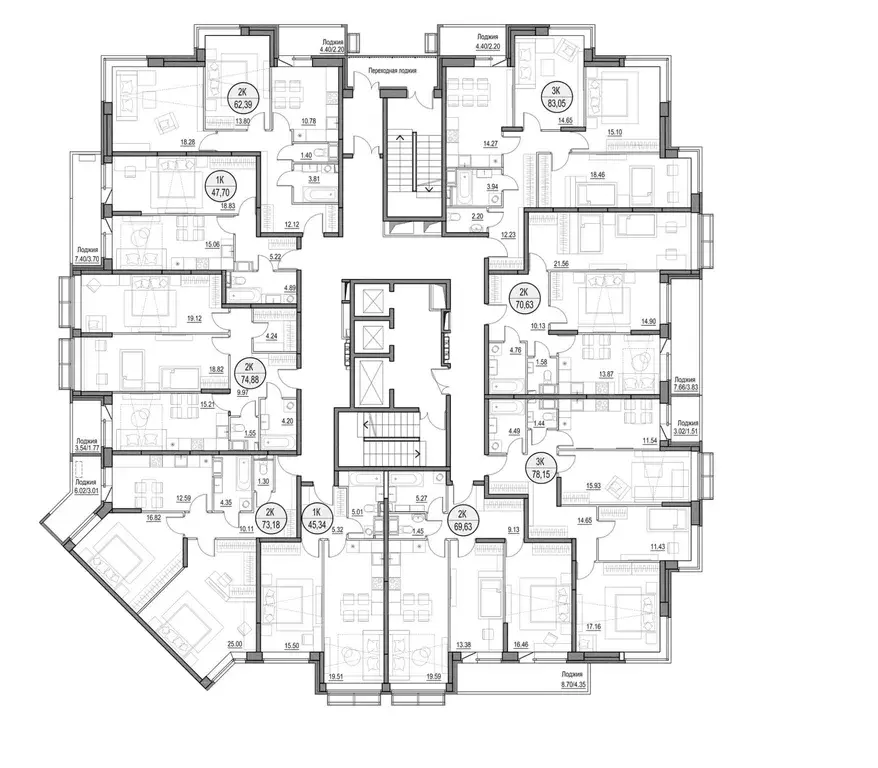 2-к кв. Московская область, Щелково Центральная ул., 69 (46.6 м) - Фото 2