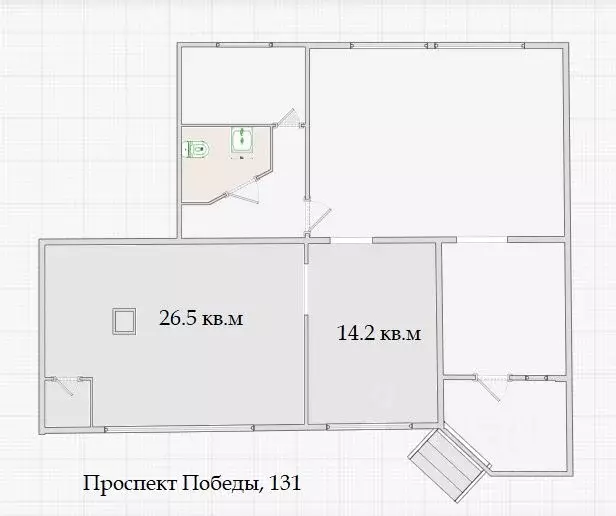 Торговая площадь в Вологодская область, Череповец просп. Победы, 131 ... - Фото 2