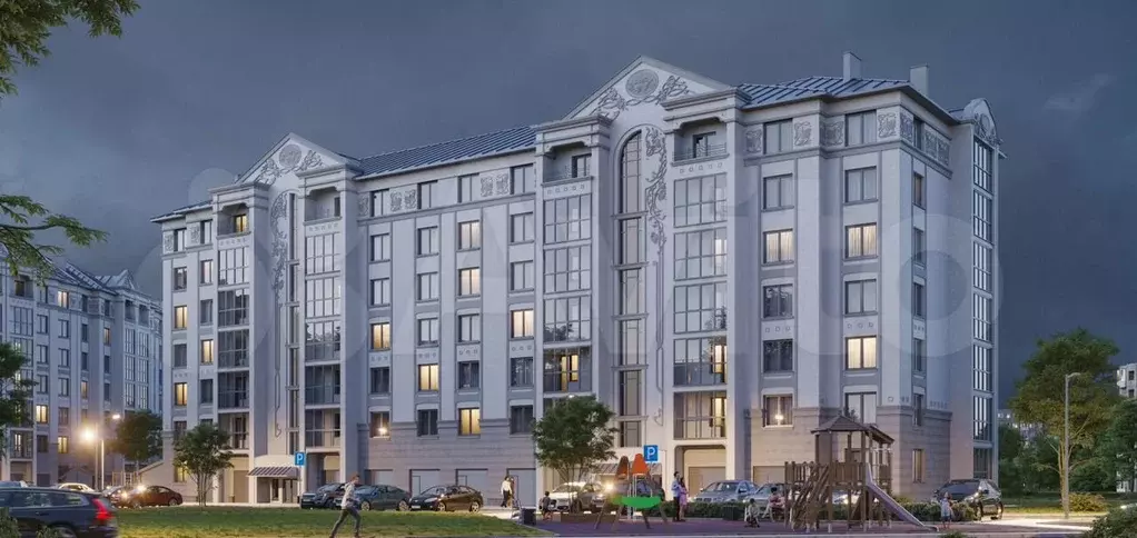 1-к. квартира, 52,3 м, 7/7 эт. - Фото 0