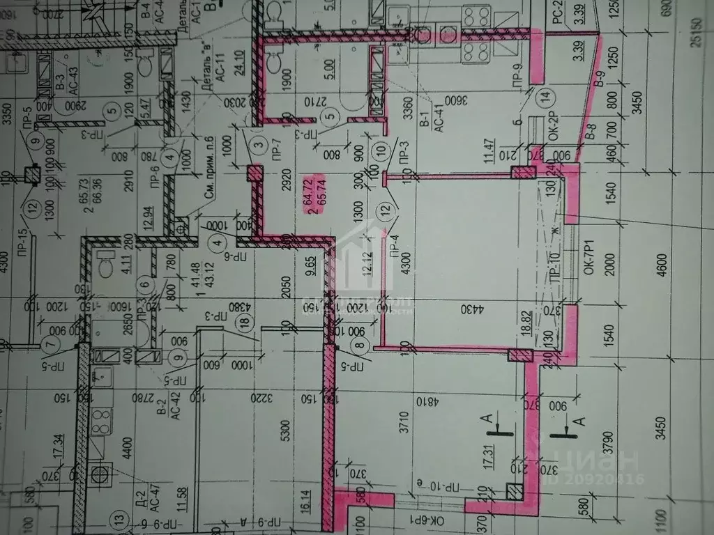 2-к кв. Калининградская область, Калининград Орудийная ул., 20Б (63.7 ... - Фото 2