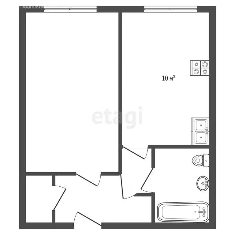 1-комнатная квартира: Санкт-Петербург, улица Маршала Казакова, 70к1 ... - Фото 2