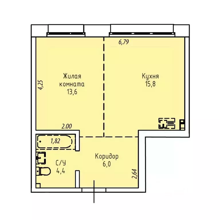 1-к кв. Иркутская область, Иркутск Култукская ул., 16 (40.0 м) - Фото 0