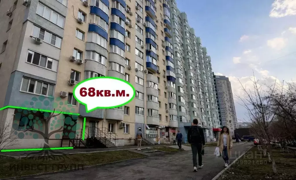 Торговая площадь в Самарская область, Самара Молодежная ул., 8а (68 м) - Фото 1