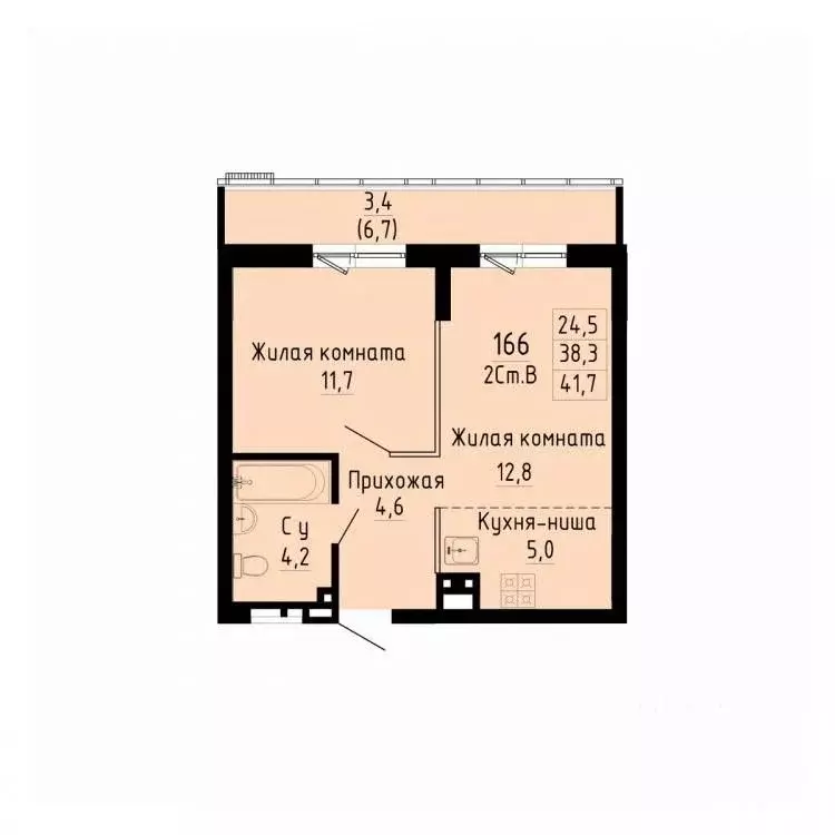 2-к кв. Новосибирская область, Новосибирск ул. Коминтерна, 1 (41.7 м) - Фото 0