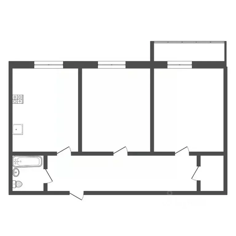 2-к кв. Тульская область, Узловая Транспортный пер., 11 (40.7 м) - Фото 0