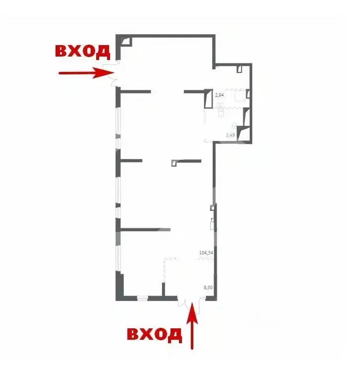 Торговая площадь в Москва пер. Любучанский, 1к3 (122 м) - Фото 2