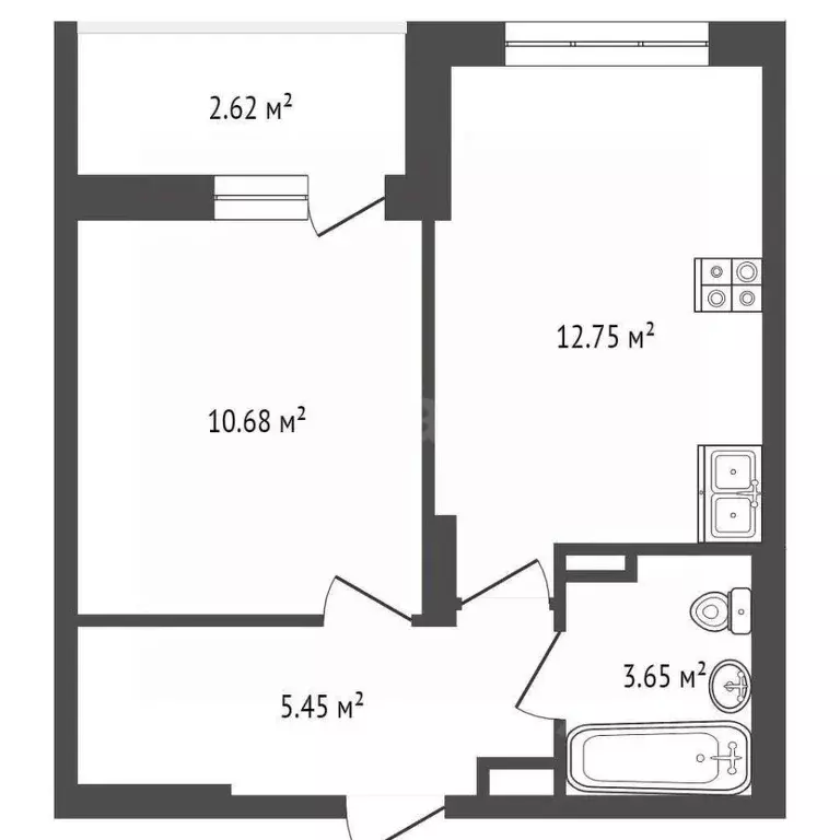 1-к кв. Самарская область, Самара АмГрад жилой комплекс (35.0 м) - Фото 2