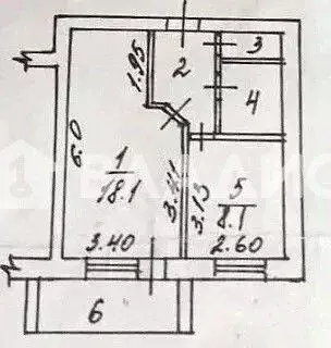 1-к кв. Белгородская область, Белгород Курская ул., 10 (34.9 м) - Фото 2