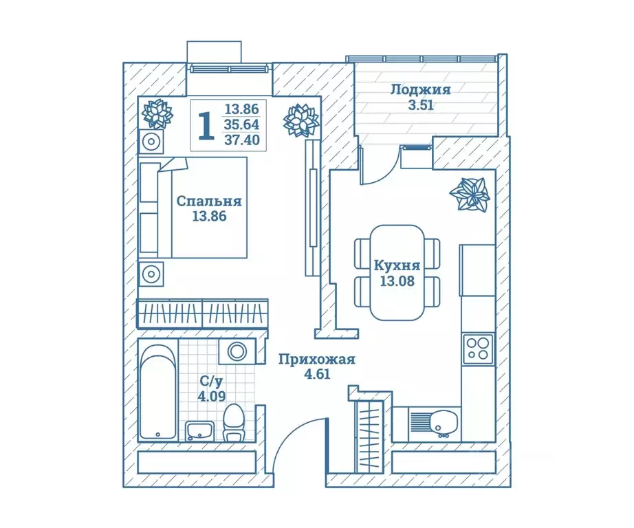1-к кв. Московская область, Щелково городской округ, Монино пгт ул. ... - Фото 1