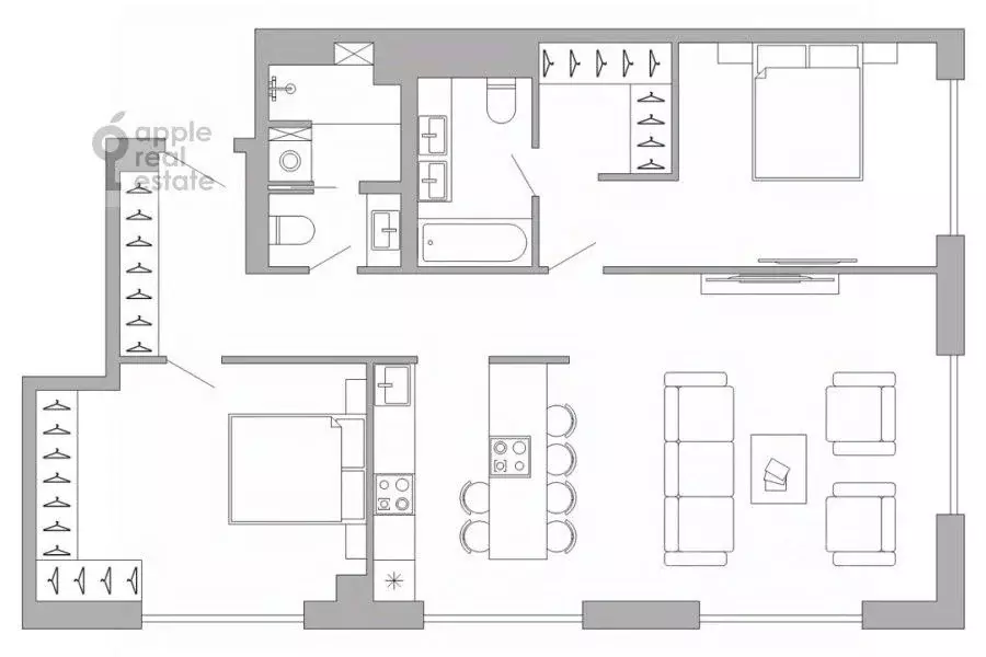 3-к кв. Москва ул. Братьев Фонченко, 1к8 (105.3 м) - Фото 1