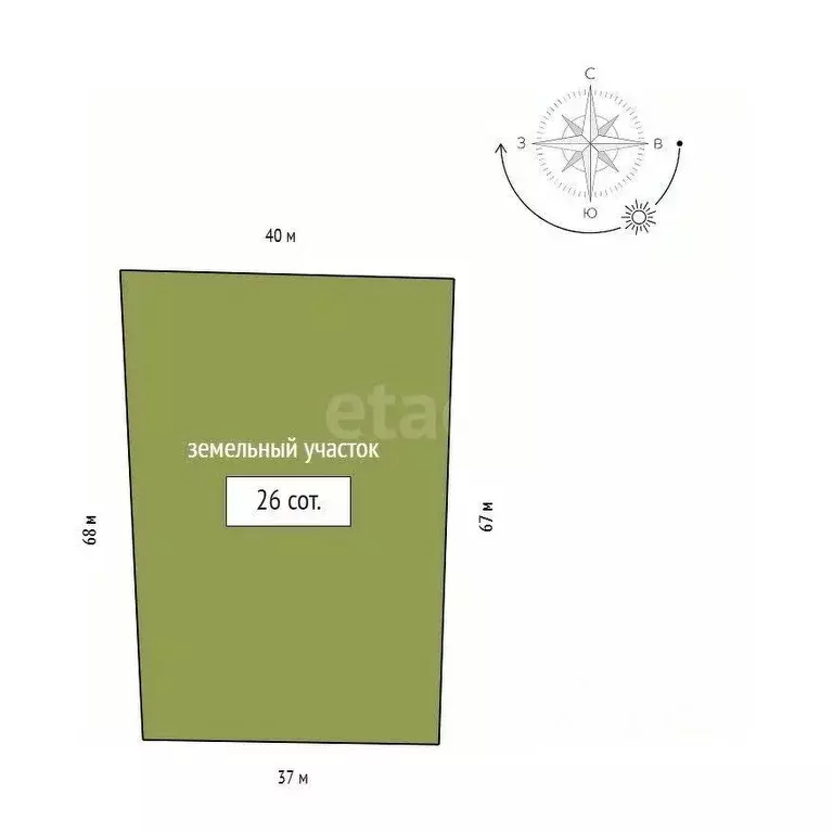 Участок в Красноярский край, Емельяновский муниципальный округ, с. ... - Фото 2