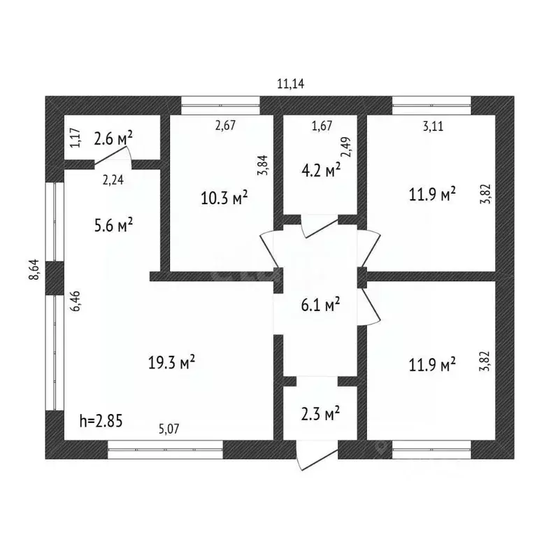 Дом в Амурская область, Благовещенский район, с. Чигири Полевая ул., 3 ... - Фото 1