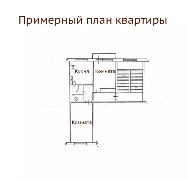 2-к. квартира, 46,8 м, 3/5 эт. - Фото 0