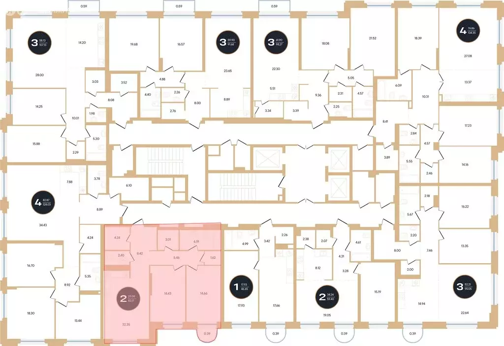 2-комнатная квартира: Уфа, улица Рихарда Зорге, 73/1 (83.2 м) - Фото 1