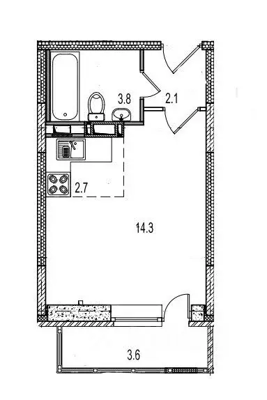 1-к кв. Московская область, Ногинск Богородский городской округ, ул. ... - Фото 1