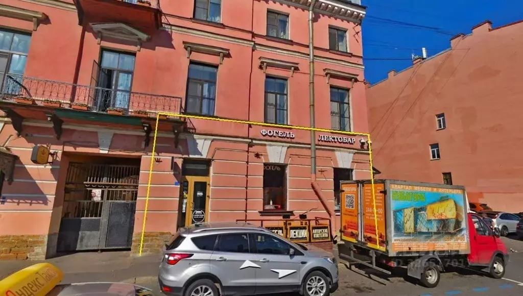 Помещение свободного назначения в Санкт-Петербург наб. Реки Фонтанки, ... - Фото 1