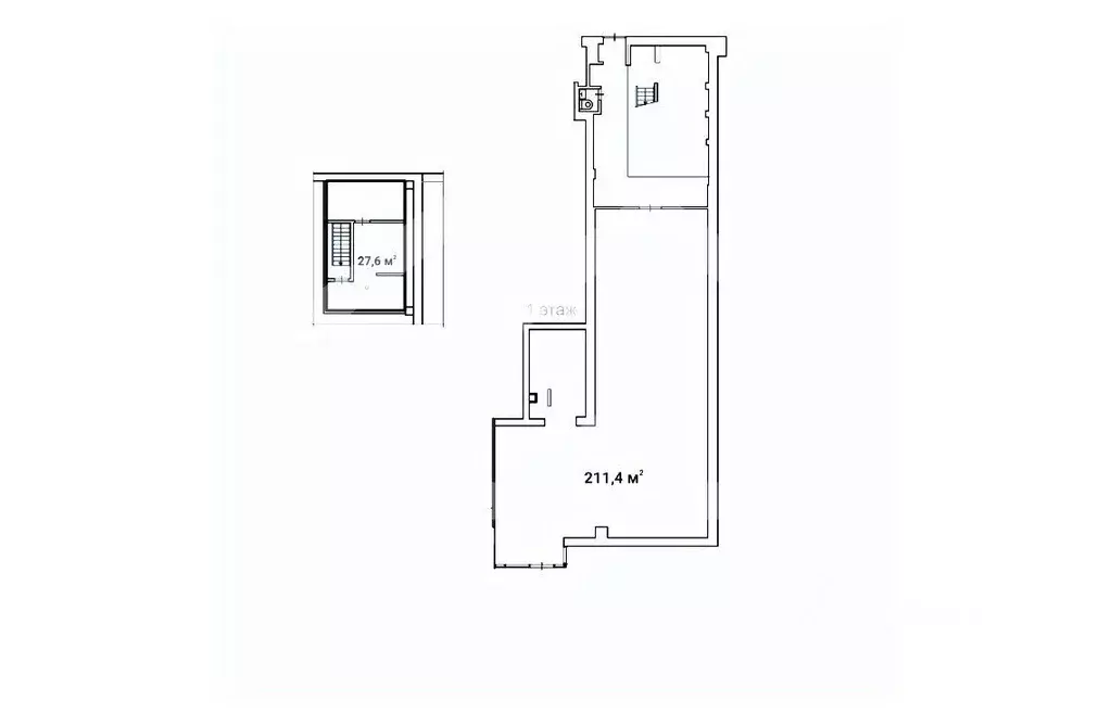 Торговая площадь в Москва Калужская пл., 1К1 (239 м) - Фото 1