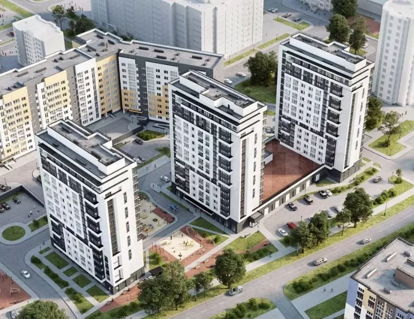 1-к. квартира, 45,9 м, 13/15 эт. - Фото 0