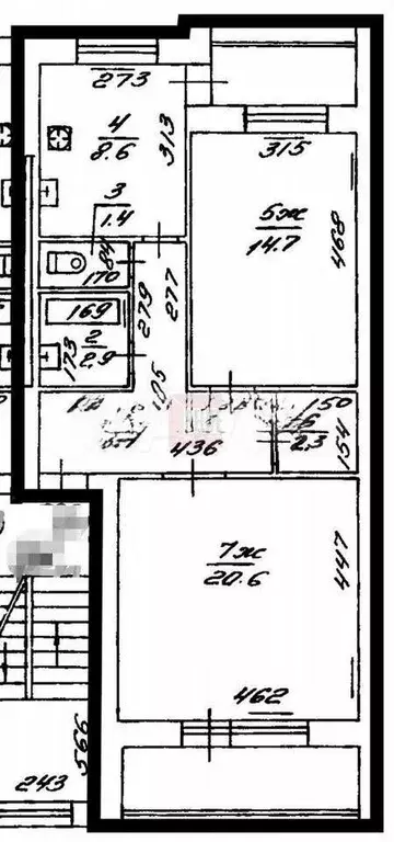 2-к. квартира, 60 м, 2/3 эт. - Фото 0