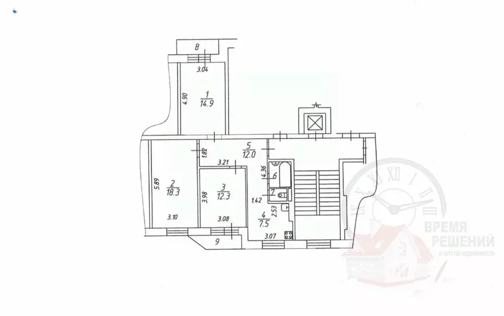 3-к кв. Московская область, Мытищи Новомытищинский просп., 1к1 (68.6 ... - Фото 2