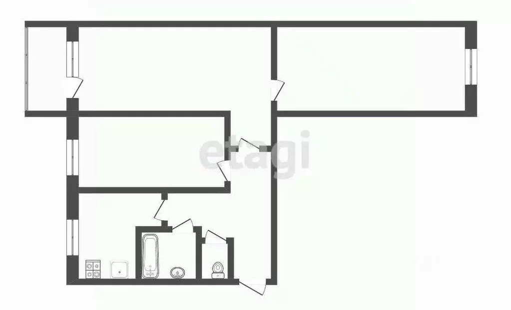 3-к кв. Костромская область, Кострома Костромская ул., 80 (56.6 м) - Фото 2