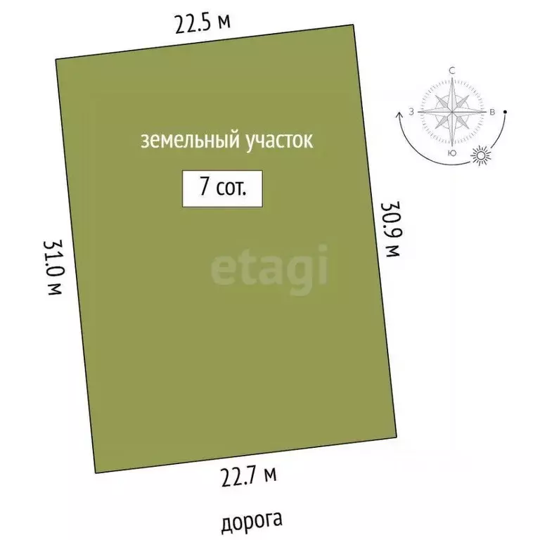 Участок в Тюменская область, Тюменский муниципальный округ, д. Елань  ... - Фото 2