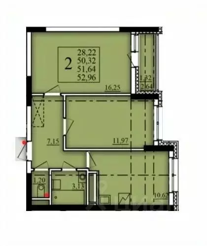 2-к кв. Башкортостан, Уфа Затон-Восточный жилрайон, Паруса жилой ... - Фото 1