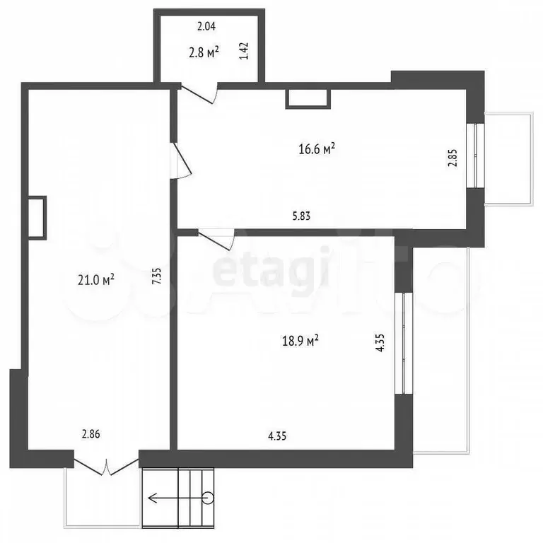 Продам помещение свободного назначения, 58.8 м - Фото 0