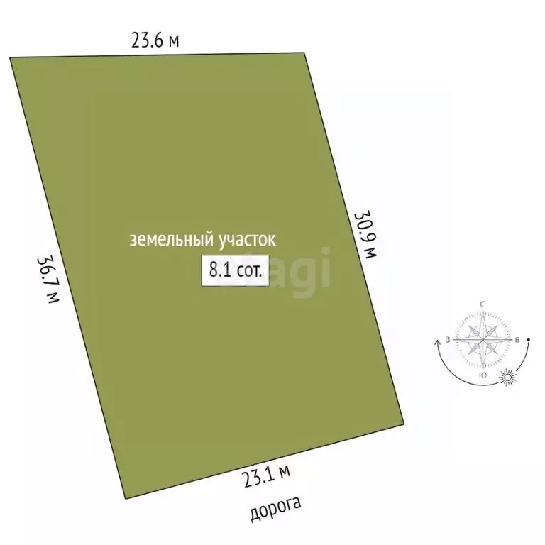 Участок в Забайкальский край, Читинский район, Радость ТСН  (8.1 сот.) - Фото 2