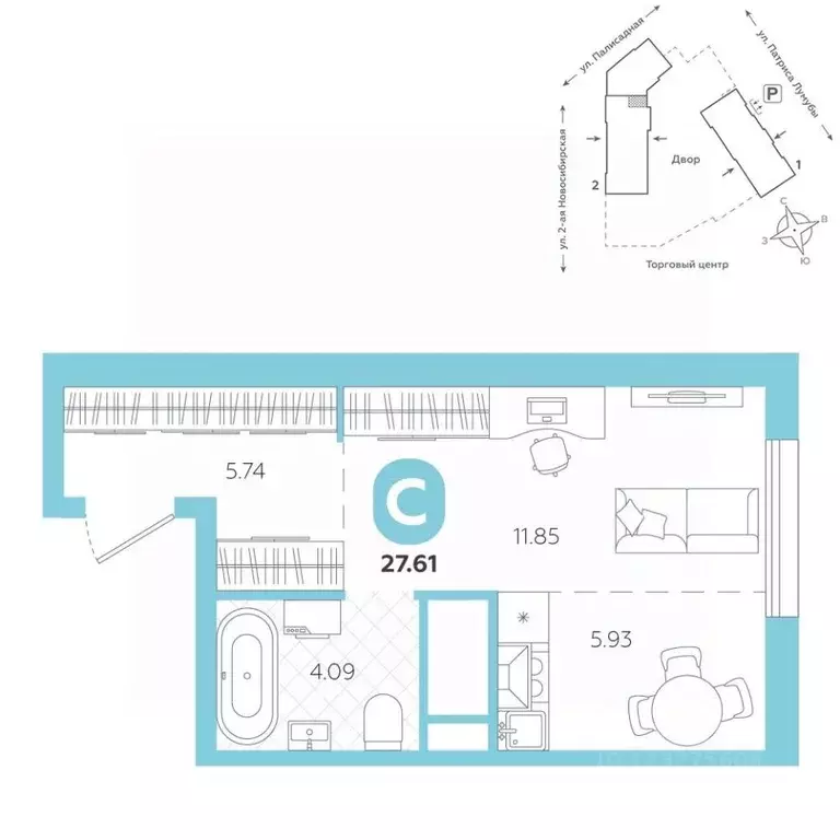 Студия Свердловская область, Екатеринбург ул. Патриса Лумумбы, 4А ... - Фото 1