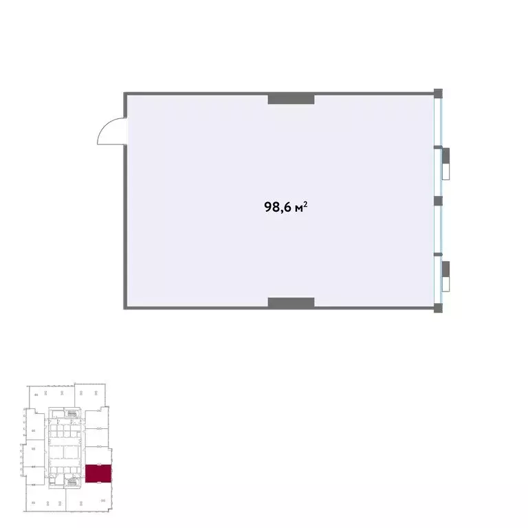 Офис (98.6 м) - Фото 1