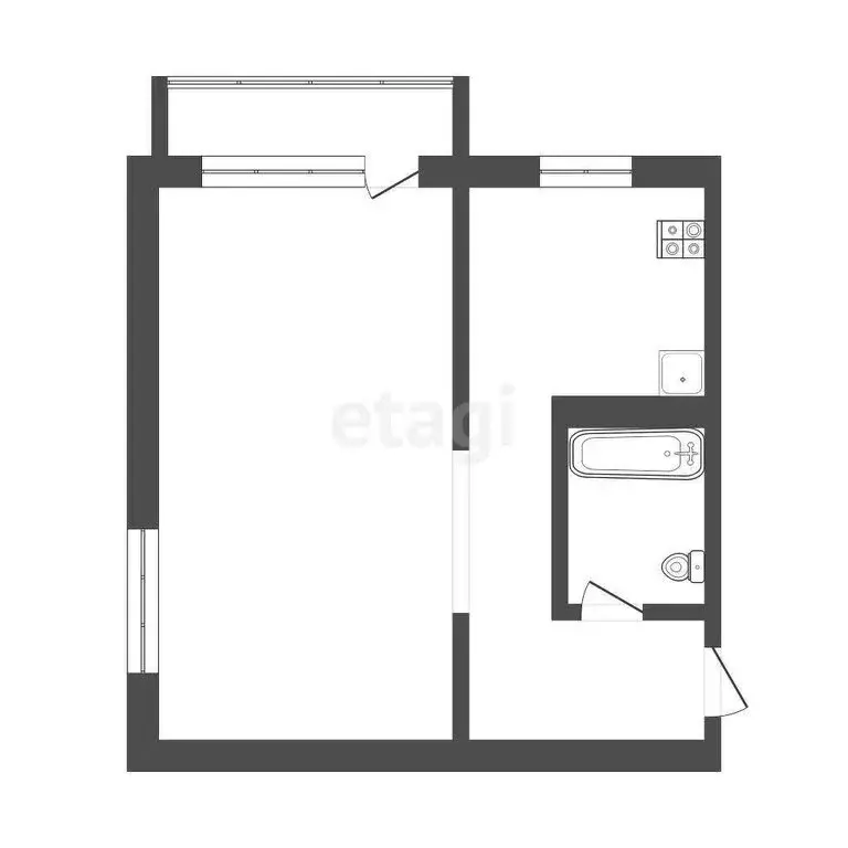 1-комнатная квартира: Самара, проспект Карла Маркса, 436 (30 м) - Фото 1