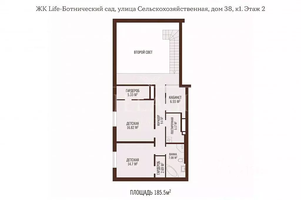 5-к кв. Москва Сельскохозяйственная ул., 38к1 (185.5 м) - Фото 1