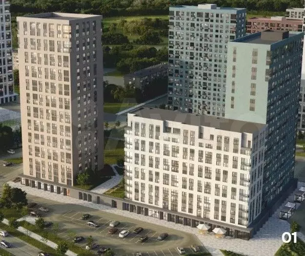 3-к. квартира, 82,6 м, 5/12 эт. - Фото 0