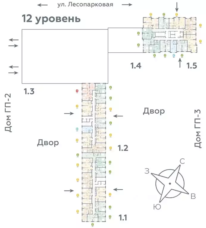Студия Тюменская область, Тюмень ул. Лесопарковая, 22 (25.4 м) - Фото 1