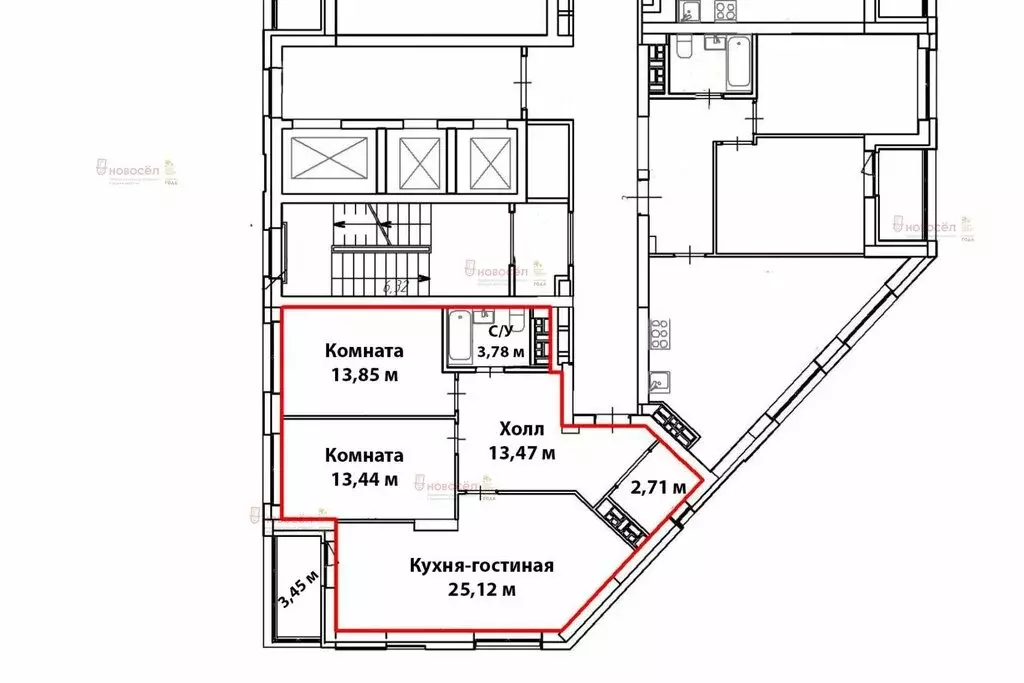 2-комнатная квартира: Екатеринбург, улица Крауля, 89А (72.3 м) - Фото 1