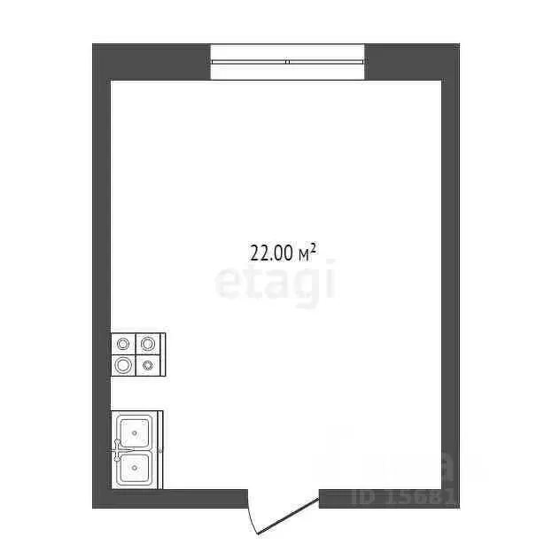 Комната Коми, Ухта просп. Космонавтов, 23 (22.0 м) - Фото 2