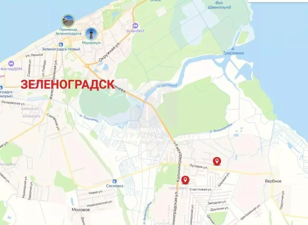 Участок в Калининградская область, Зеленоградск пер. 1-й Дружный (4.0 ... - Фото 1