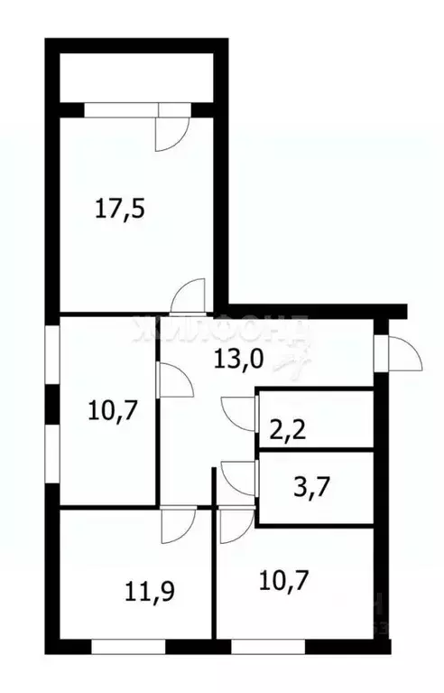 3-к кв. Новосибирская область, Новосибирск Вилюйская ул., 1 (70.0 м) - Фото 0