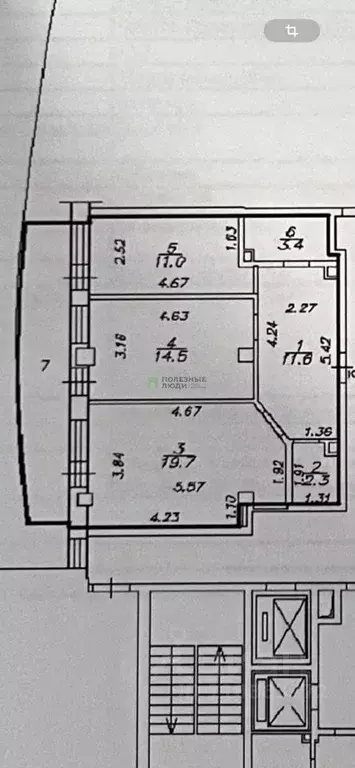 2-к кв. Красноярский край, Красноярск ул. Борисова, 30 (62.5 м) - Фото 2
