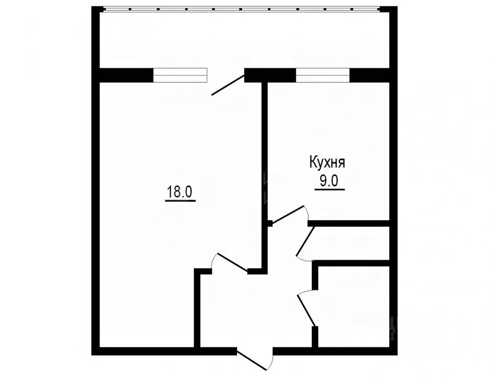 1-к кв. Тюменская область, Тюмень Магаданская ул., 11 (33.4 м) - Фото 2
