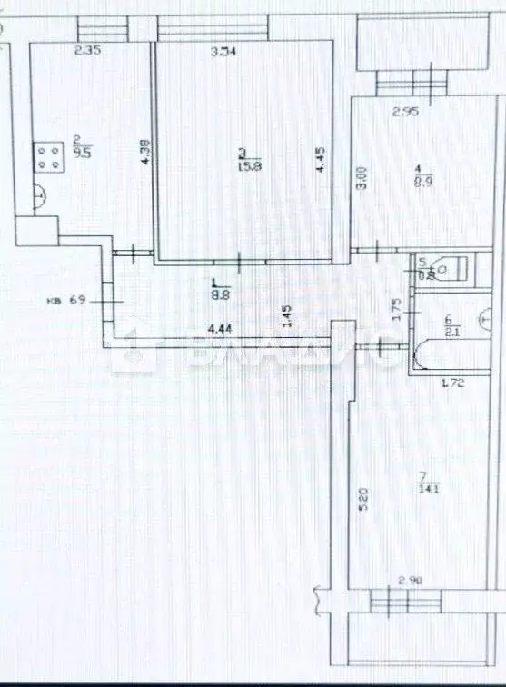 3-к кв. Смоленская область, Смоленск ул. Нормандия-Неман, 6А (61.0 м) - Фото 2