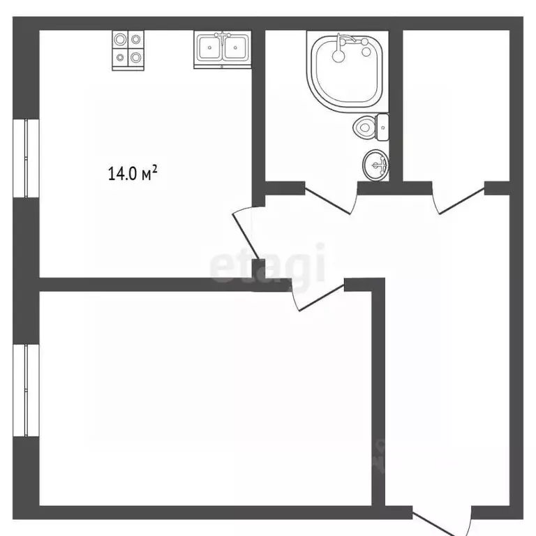 1-к кв. Ставропольский край, Ессентуки ул. Маркова (48.5 м) - Фото 2