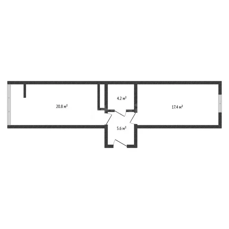 1-комнатная квартира: Черкесск, Кавказская улица, 92В/5 (48 м) - Фото 2
