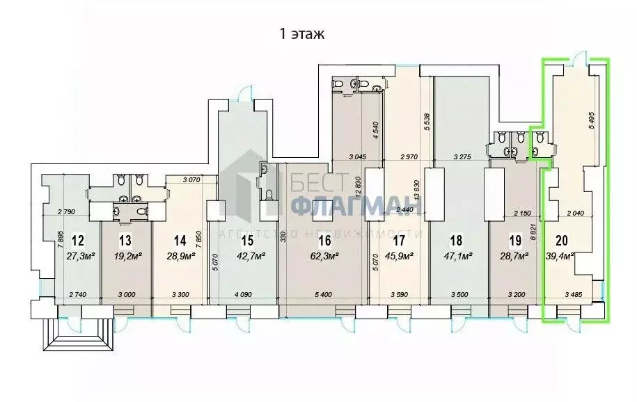 Помещение свободного назначения в Москва Ленинский просп., 70/11 (39 ... - Фото 2