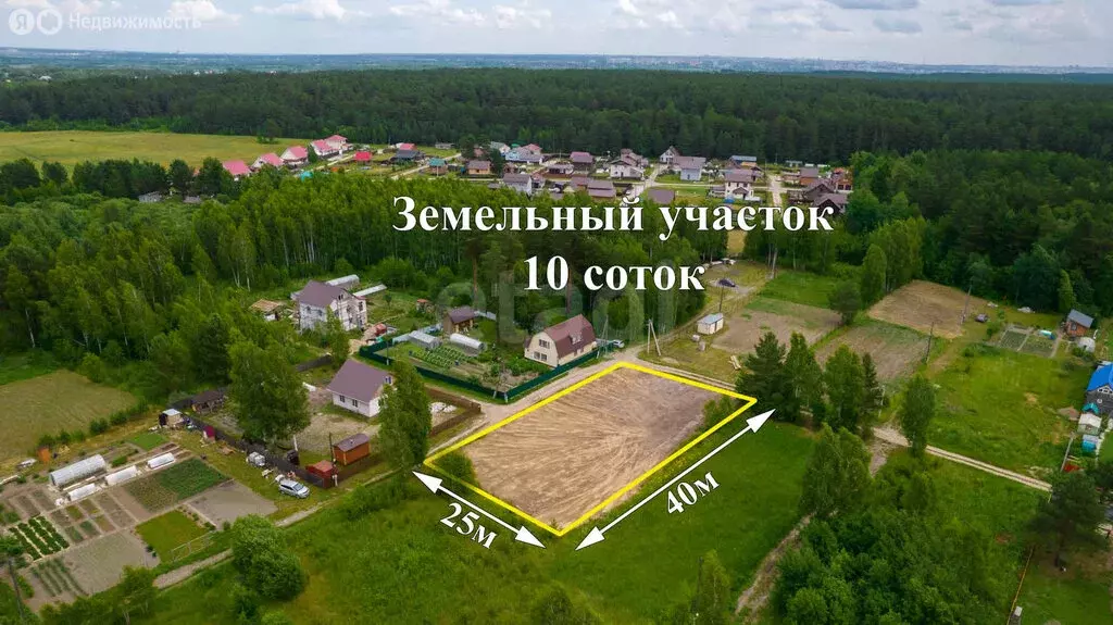 Участок в Томский район, СДТ Большая Семья (10 м) - Фото 0